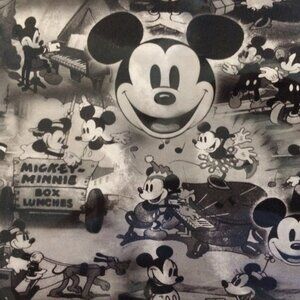Mickey Mouse Old Time black/white cartoon Clutch bag 1990s